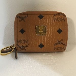 MCM keychain zipper coin pouch Rare